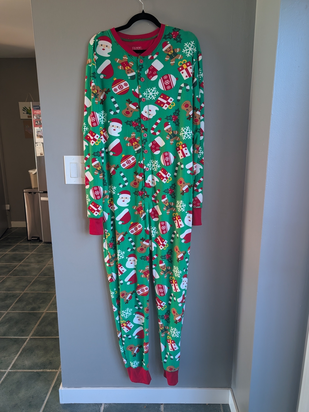 Holiday Green Women’s One Piece Pajama Romper